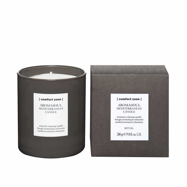 Aromatische ontspannende geurkaars uit de Aromasoul Lijn van Comfort Zone - Inhoud Verpakking, Pot 280gr, 55 branduren en Verpakking