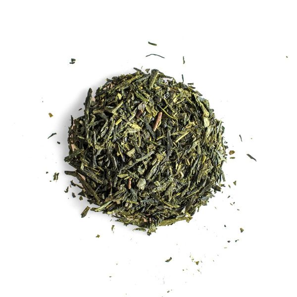 Moya Bancha biologische losse thee - detail shot van de losse blaadjes