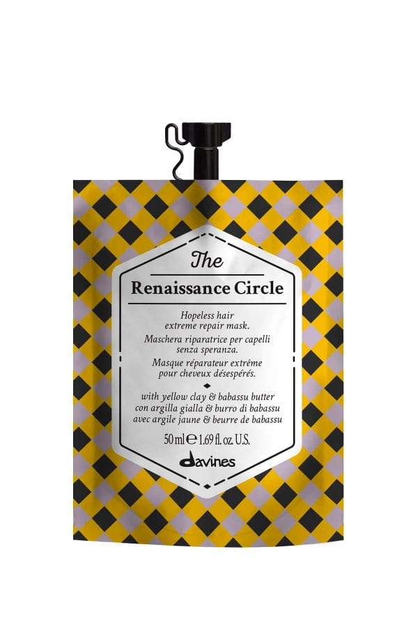 Davines - The Circle Chronicles - Renaissance - Hair Mask - behandeling voor beschadigd haar - verpakking voor 3 behandelingen